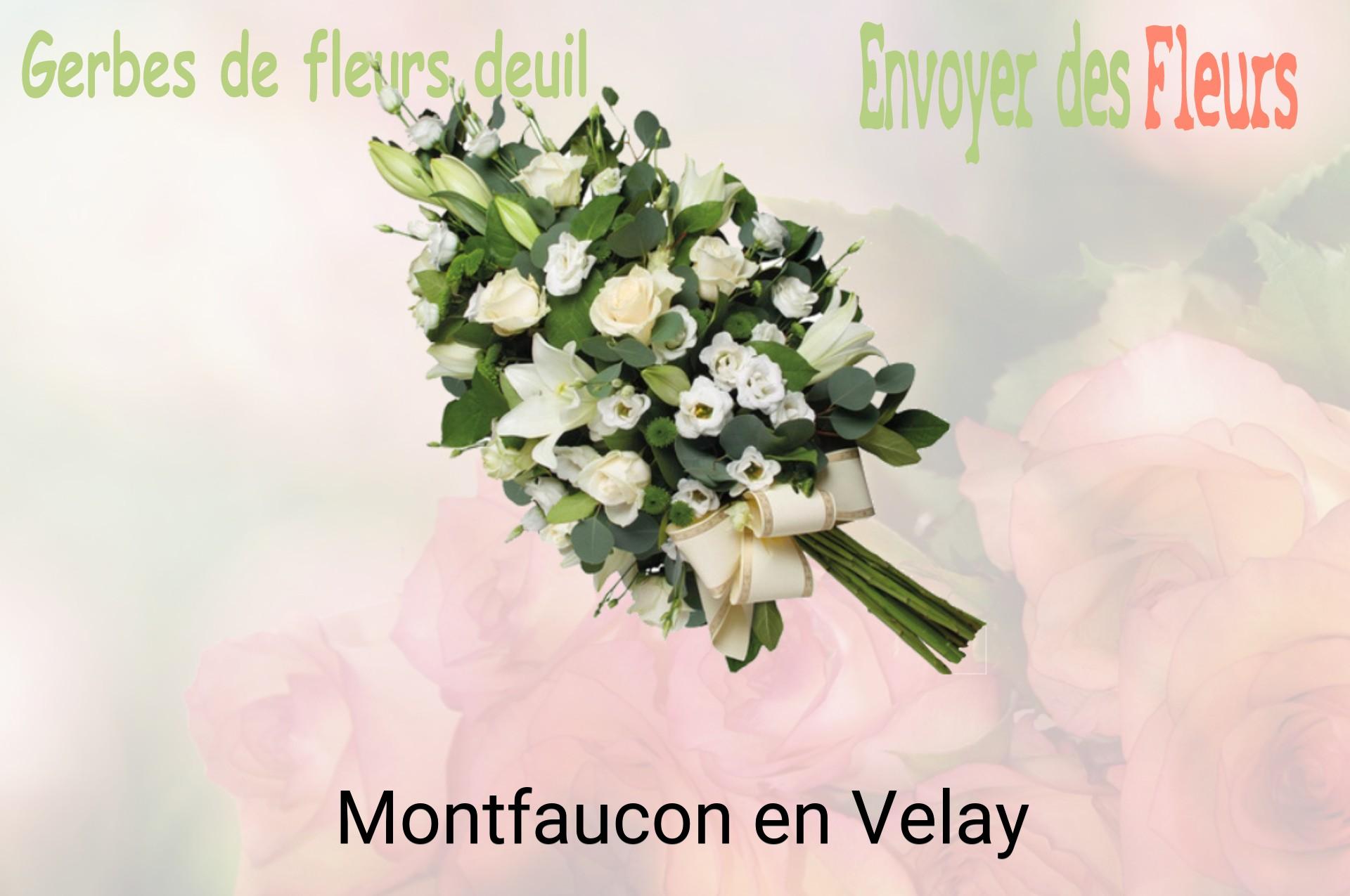 Gerbe de fleurs de deuil livrée à Montfaucon-en-Velay